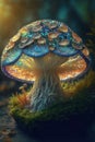 Ethereal Wonderland: AI-Generated 3D Floral, Jellyfish, and Crystal Surrealism in the Deep Forest
