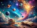Embark on an OutofThisWorld Educational Journey A Surreal BacktoSchool Adventure in a Cosmic Classroom Exploring Galaxy