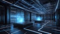 QuantumQuotient\'s Data Utopia: A 3D Symphony of Tomorrow. AI generate Royalty Free Stock Photo