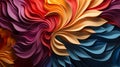 Colorful Whirlwind: Exploring the Abstract Symphony of Swirl Textures