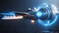 future sculpt: elegance in sci-fi aviation design. generative ai