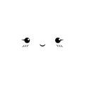 embarrassed, smile icon. Element of anime face icon for mobile concept and web apps. Anime embarrassed, smile icon can be used for