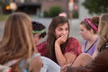 Embarrassed Teen with Hand on Mouth Royalty Free Stock Photo