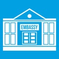 Embassy icon white