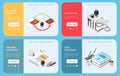 Embassy Services Isometric Landing Pages