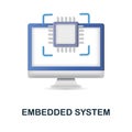 Embedded System icon. 3d illustration from digitalization collection. Creative Embedded System 3d icon for web design