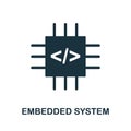 Embedded System icon. Monochrome simple Embedded System icon for templates, web design and infographics