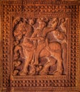 Wood carvings of embekka devalaya