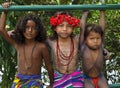 Embera Children, Panama Royalty Free Stock Photo