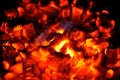 Embers close-up