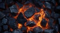 embers coal fire Royalty Free Stock Photo