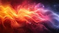 Embers dance in a fiery abstract display. Royalty Free Stock Photo