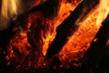 Embers glowing Royalty Free Stock Photo