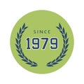 Since 1979 emblem