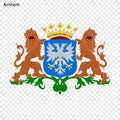 Emblem of Arnhem Royalty Free Stock Photo