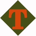 The emblem of the baseball club Troy Trojans 1879-1882. USA. Royalty Free Stock Photo