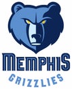 The emblem of the basketball club `Memphis Grizzlies`. USA.