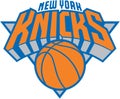 The emblem of the basketball club `New York Knicks`. USA.