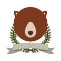 emblem bear hunter city icon