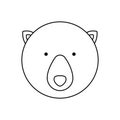 emblem bear hunter city icon Royalty Free Stock Photo