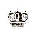 Emblem of strawberries