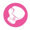 emblem boxing glove icon design