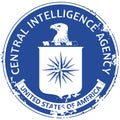 Central Intelligence Agency emblem stylized as a stamp imprint Royalty Free Stock Photo