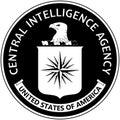 Emblem of the Central Intelligence Agency on white background