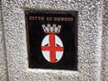 The emblem of the city of Bobbio