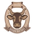 Emblem for dairy products or for the cattle indust