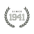 Since 1941 emblem design