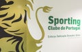 Emblem at FC Sporting stadium. Lisboa, Portugal