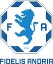 Emblem of the Fidelis Andria football club. Italy Royalty Free Stock Photo