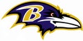 The emblem of the football club Baltimore Ravens. USA.