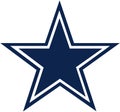 The emblem of the football club `Dallas Cowboys`. USA.