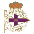 The emblem of the football club `Deportivo La A CoruÃÂ±a`. Spain.