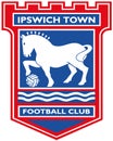 The emblem of the football club `Ipswich Town`. England