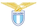 The emblem of the football club `Lazio`. Italy