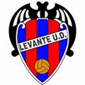 The emblem of the football club `Levante`. Spain.