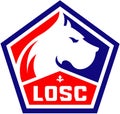 The emblem of the football club `Lille`. France