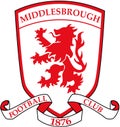 The emblem of the football club Middlesbrough. England
