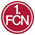 The emblem of the football club `Nuremberg`. Germany.