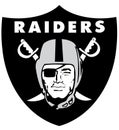 Emblem of the football club Oakland Raiders. USA.