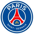 The emblem of the football club Paris Saint-Germain. France Royalty Free Stock Photo