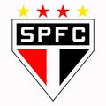 The emblem of the football club `Sao Paulo`. Brazil.