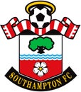 The emblem of the football club `Southampton`. England Royalty Free Stock Photo