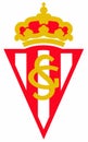The emblem of the football club Sporting. Spain.
