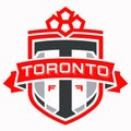 The emblem of the football club `Toronto`. Canada.