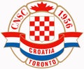 The emblem of the football club Toronto Croeisha. Canada.