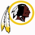 The emblem of the football club Washington Redskins. USA. Royalty Free Stock Photo